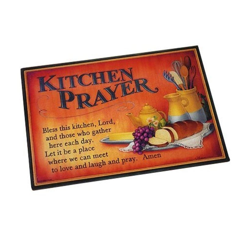 Abbey + CA Gift "Abbey Gift Abbey Press 15.63"" x 11.75"" Kitchen Prayer Cutting Board", multicolor - Image 1